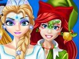 Раскраска лиц в Рождество | Christmas Face Painting